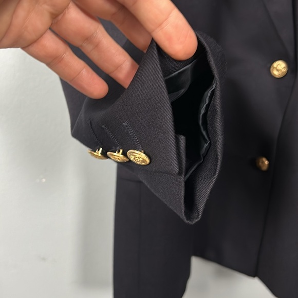 Marks & Spencer Dark Navy 100% Wool Single Breasted Blazer EUR 38 petite fit - Picture 7 of 16